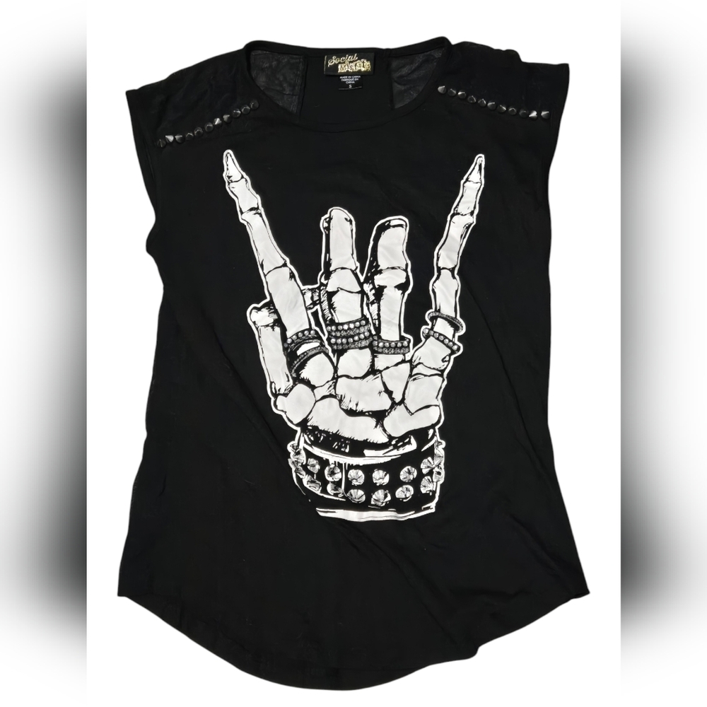 Skeleton Spike Hand Top